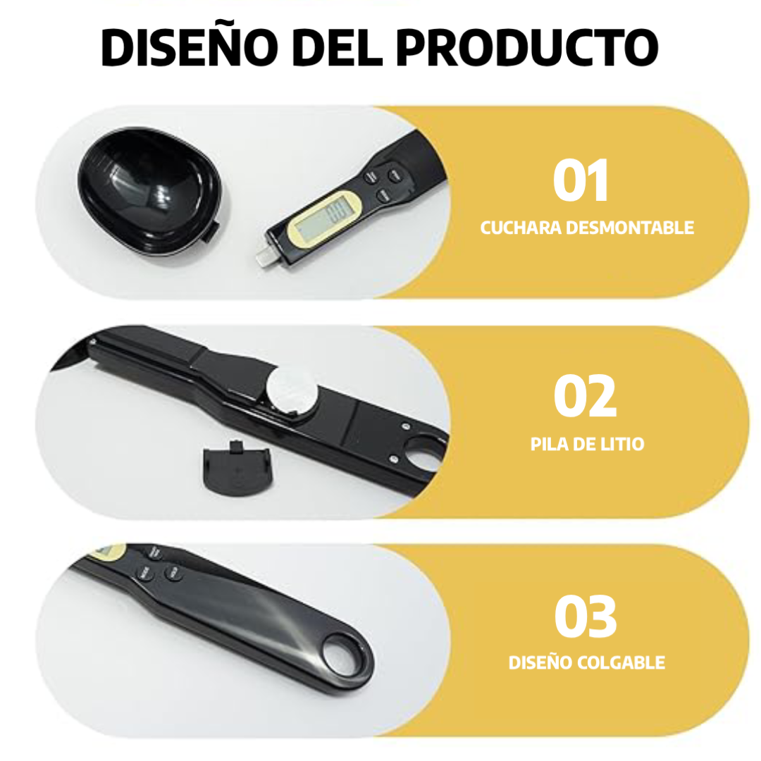Scooply Cuchara medidora de gramos